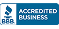 accredited business logo horizontal blue logo